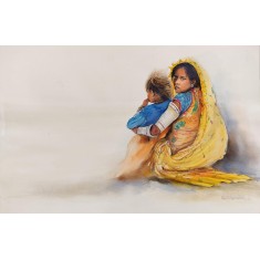 Momin Waseem, 14 x 21 Inch, Water Color on Paper, Figurative  Painting, AC-MW-047